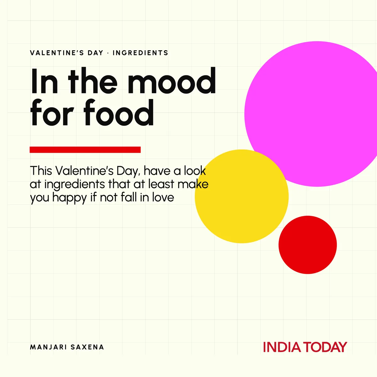 India Today: “In the mood for food”, by Manjari Saxena