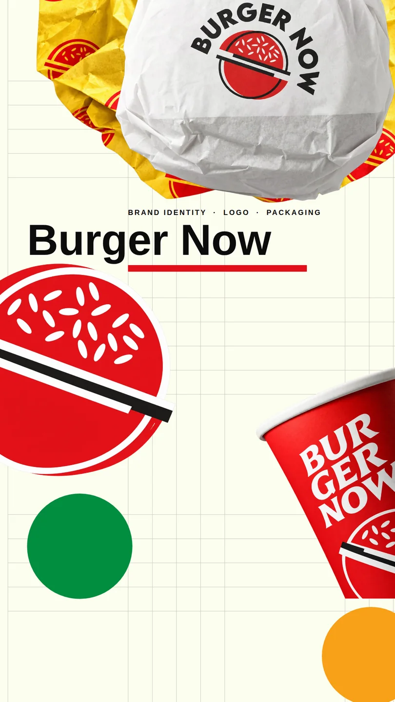 Burger Now — the showcase poster